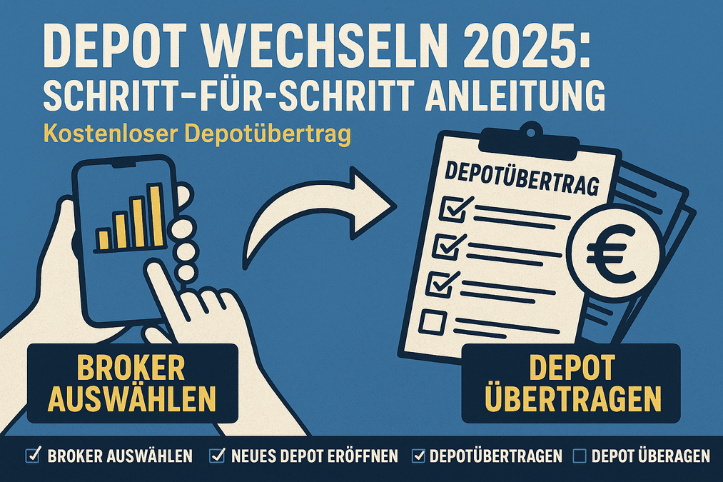 Depot wechseln 2025: Schritt-für-Schritt Anleitung für den kostenlosen Depotübertrag